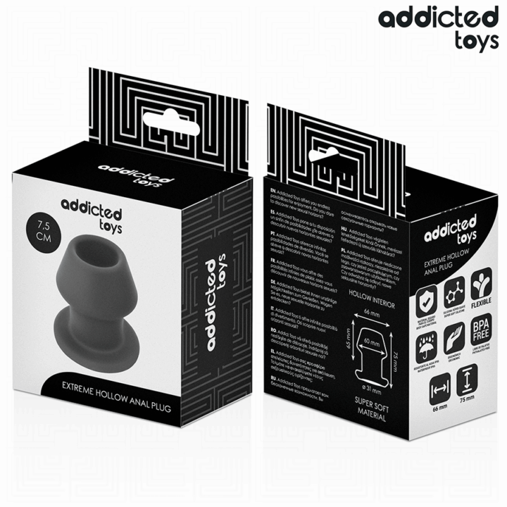 ADDICTED TOYS - PLUG ANAL EXTREMO OCO TAMANHO S 7,5 CM