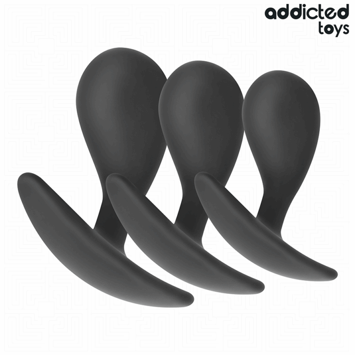 ADDICTED TOYS - CONJUNTO DE 3 PLUG ANAL MODELO 3