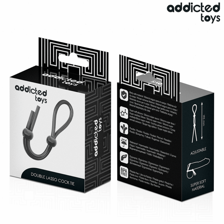 ADDICTED TOYS - CORDA DE SILICONE PARA O PÊNIS DE ALÇA DUPLA