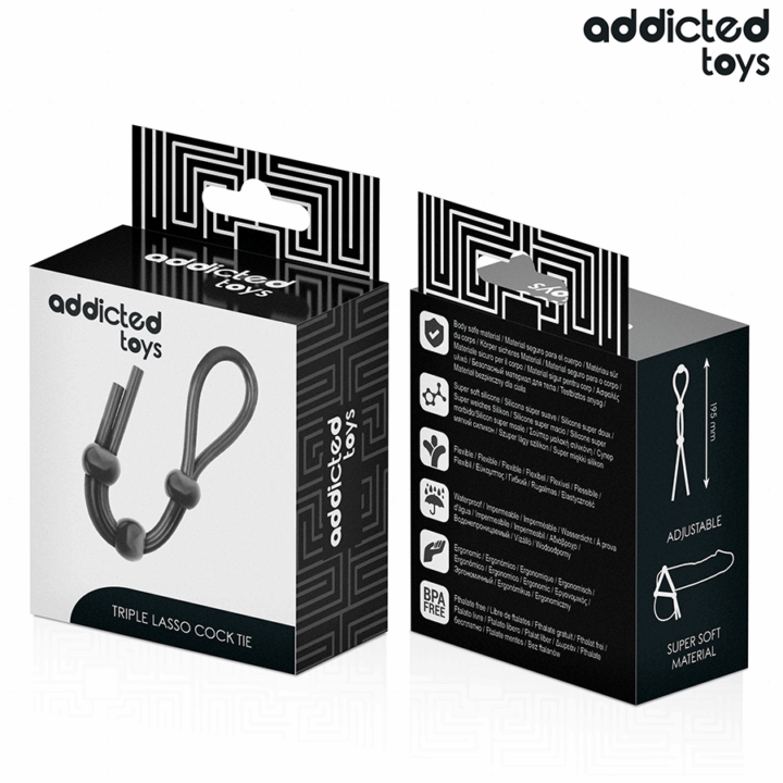 ADDICTED TOYS - CORDA DE SILICONE PARA O PÊNIS DE TRIPLO LOOP
