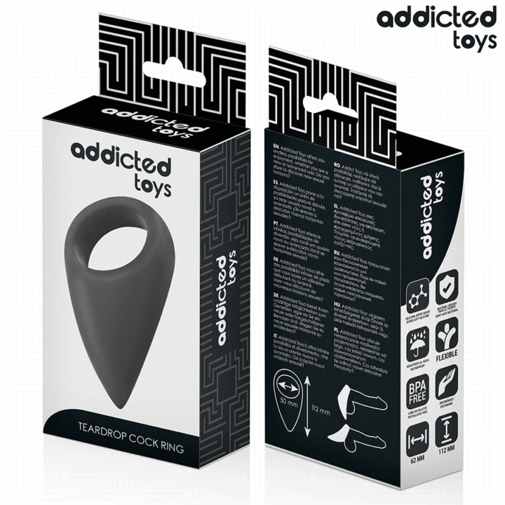 ADDICTED TOYS - ANEL DE PÊNIS EM FORMA DE LÁGRIMAS