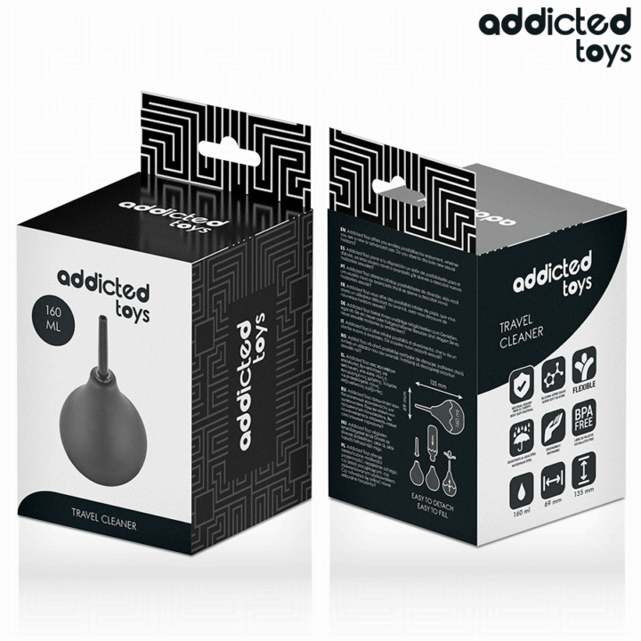 ADDICTED TOYS - LIMPADOR ANAL DE VIAGEM TAMANHO M 160 ML