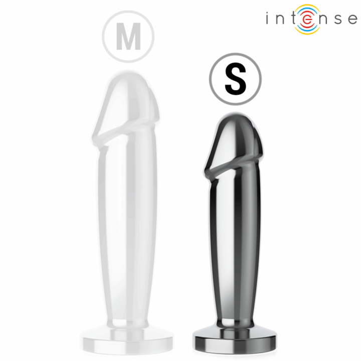 INTENSE - PLUG ANAL 10 VIBRAÇÕES DILDO DE METAL COM CONTROLE REMOTO S