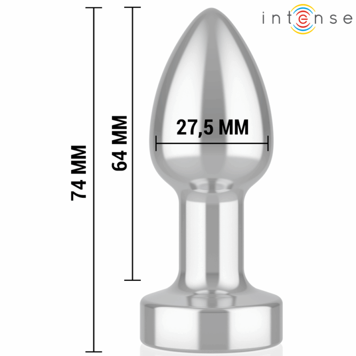 INTENSE - PLUG ANAL 10 VIBRAÇÕES METAL COM CONTROLE REMOTO S