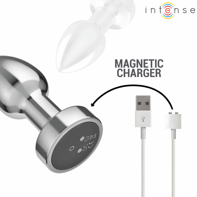 INTENSE - PLUG ANAL 10 VIBRAÇÕES METAL COM CONTROLE REMOTO S