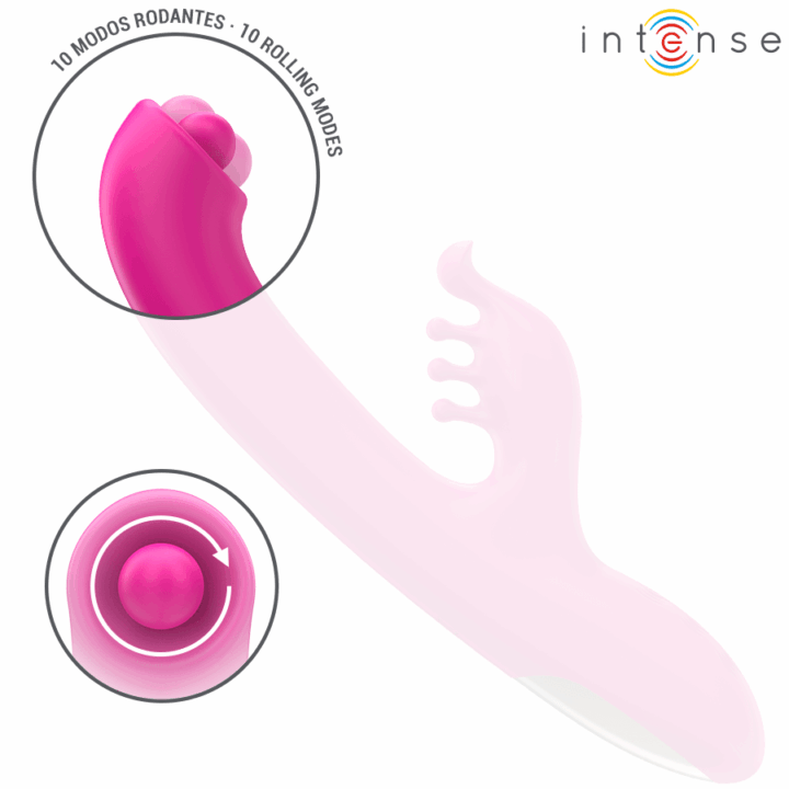 INTENSE - CHRISTINA MULTIFUNCIONAL RABBIT VIBRADOR 22,5 CM ROSA