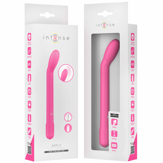 INTENSE - ESTIMULADOR DE PONTO G RECARREGÁVEL KARLIE ROSA