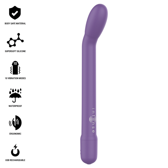 INTENSE - ESTIMULADOR DE PONTO G RECARREGÁVEL KARLIE ROXO