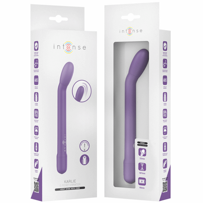 INTENSE - ESTIMULADOR DE PONTO G RECARREGÁVEL KARLIE ROXO