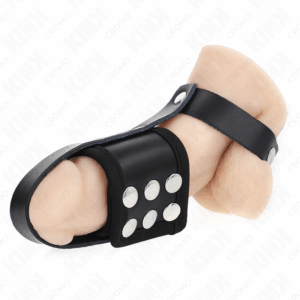 KINK-RING-POWER-KINK-LEATHER-PENIS-CAGE-RING-WITH-ADJUSTABLE-COATED-BALL-DIVIDER-STRAP-1