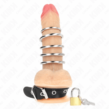 KINK-RING-POWER-KINK-LEATHER-PENIS-RING-WITH-LOCK-STRAP-21-X-2-CM-AND-5-METAL-RINGS-FROM-3-CM-TO-4-CM-1
