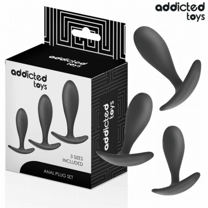 ADDICTED TOYS - CONJUNTO DE 3 PLUG ANAL MODELO 2