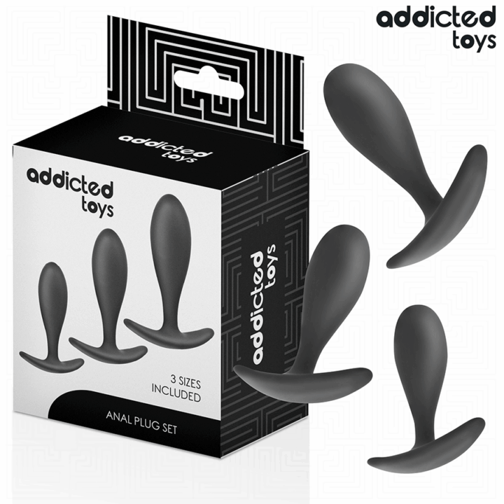ADDICTED TOYS - CONJUNTO DE 3 PLUG ANAL MODELO 2