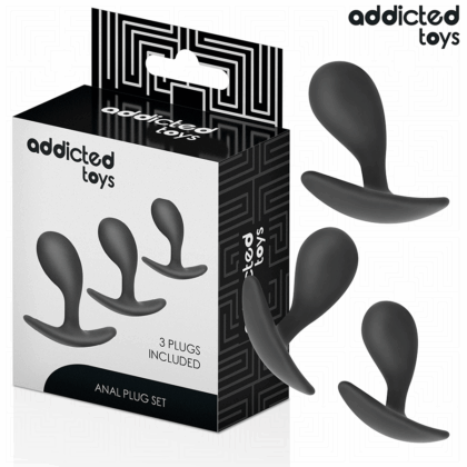 ADDICTED TOYS - CONJUNTO DE 3 PLUG ANAL MODELO 3
