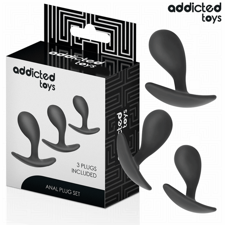 ADDICTED TOYS - CONJUNTO DE 3 PLUG ANAL MODELO 3