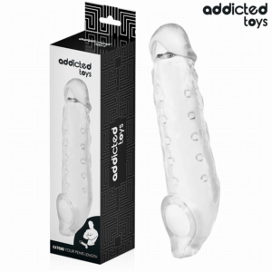 ADDICTED TOYS - BAINHA DE PÊNIS TRANSPARENTE TAMANHO M 27 CM