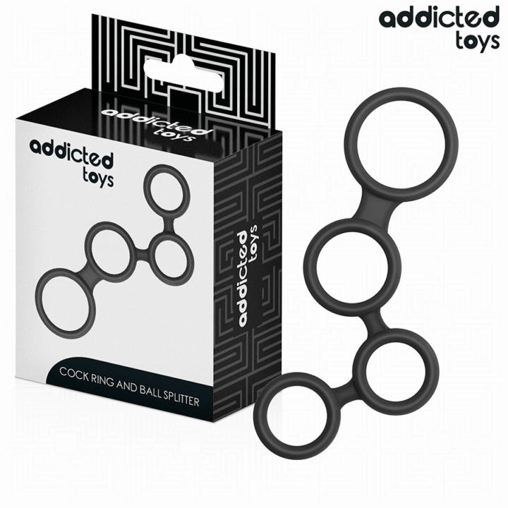 ADDICTED TOYS - ANEL PARA PÊNIS COM DIVISORES PARA TESTÍCULOS