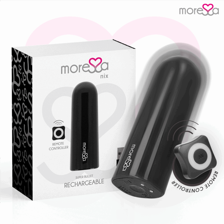 MORESSA - NIX VIBRADOR CONTROLE REMOTO PRETO
