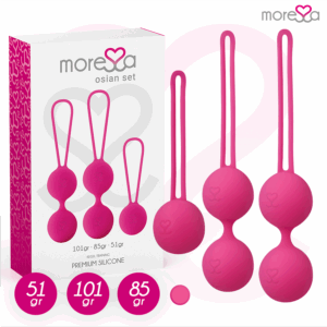 MORESSA - CONJUNTO OSIAN PREMIUM SILICONE ROSA (Osian One - 51 g | Osian Two - 101 g | Osian Three 85 g)