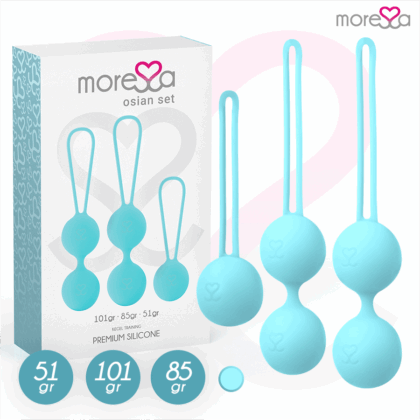 MORESSA - CONJUNTO OSIAN SILICONE PREMIUM TURQUESA