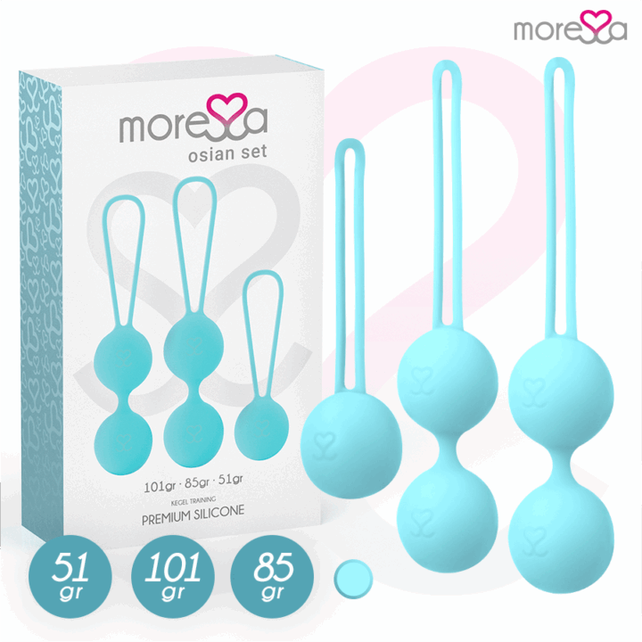 MORESSA - CONJUNTO OSIAN SILICONE PREMIUM TURQUESA