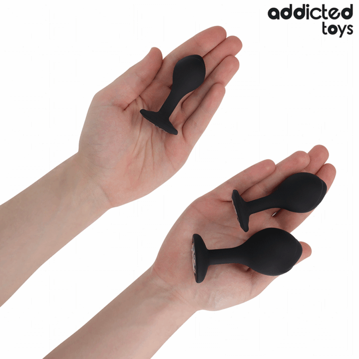 ADDICTED TOYS - CONJUNTO DE 3 PLUG ANAL COM JOIA