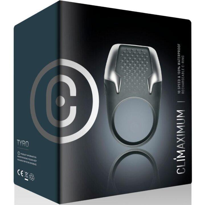 CLIMAXIMUM - ANEL VIBRATÓRIO PARA PÉNIS TYRO COM LUZES DE LED