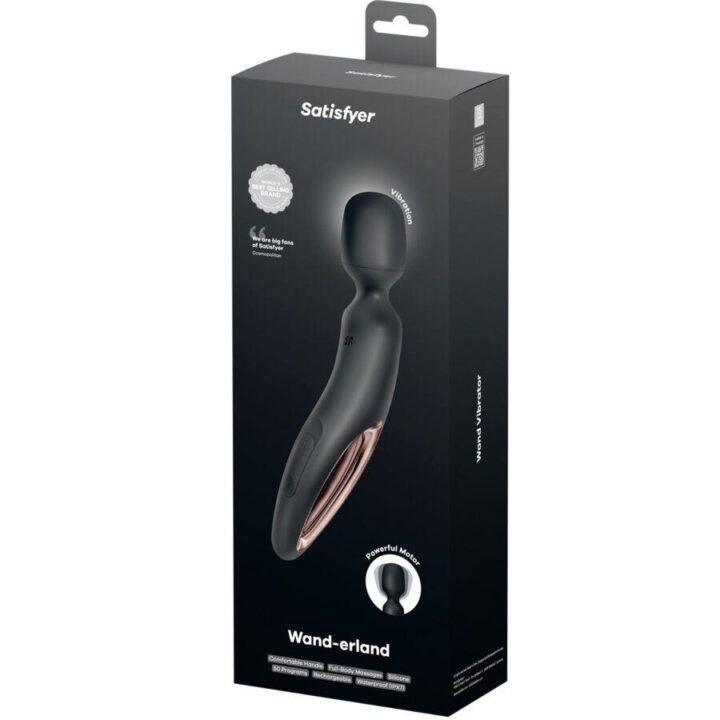 SATISFYER - WAND ERLAND MASSAGEADOR VIBRATÓRIO PRETO