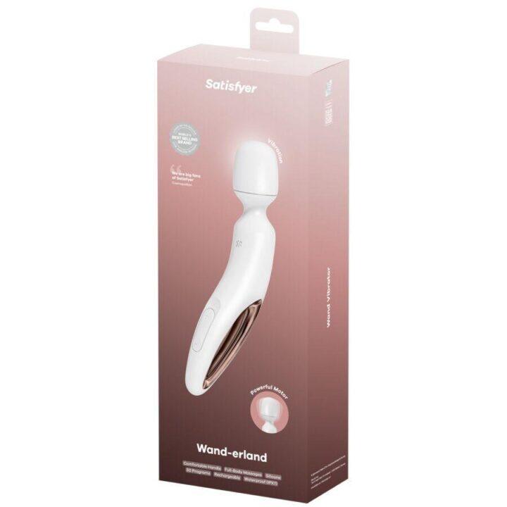 SATISFYER - WAND ERLAND MASSAGEADOR VIBRATÓRIO BRANCO
