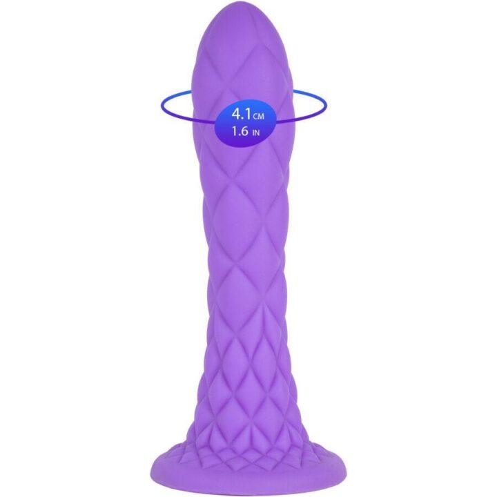 SILEXD - DREAMY DILDO FANTASY SILICONE LÍQUIDO TERMORATIVO VIOLETA 18,5 CM