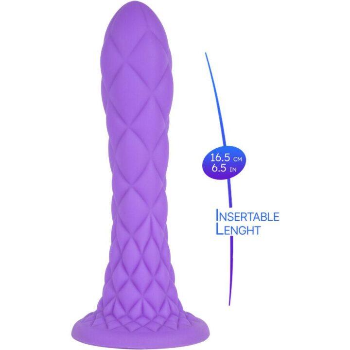 SILEXD - DREAMY DILDO FANTASY SILICONE LÍQUIDO TERMORATIVO VIOLETA 18,5 CM