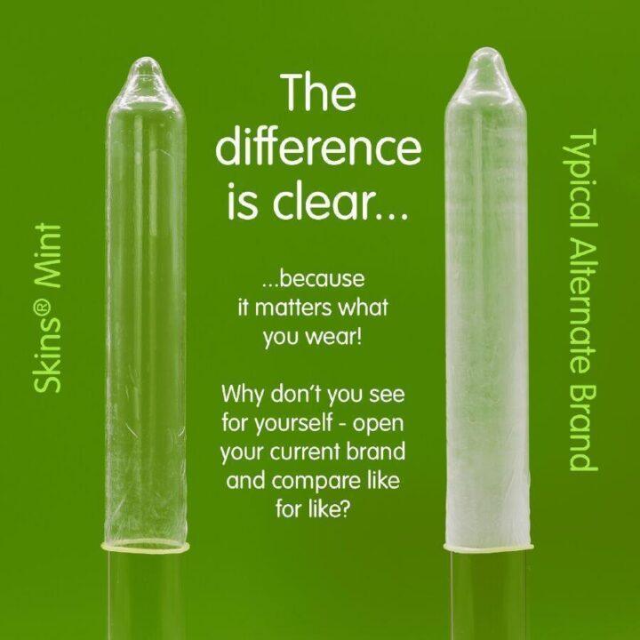 SKINS - PRESERVATIVOS MINT PREMIUM PACOTE COM 8