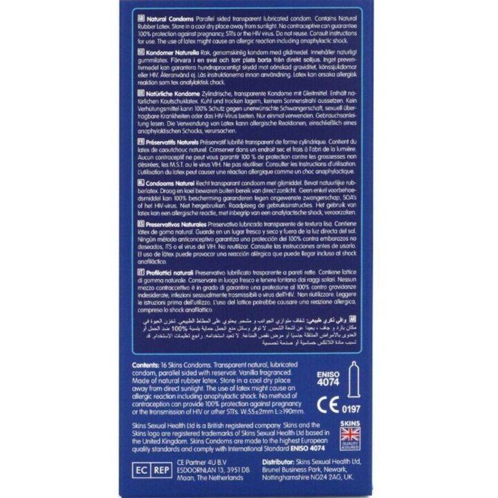 SKINS - PRESERVATIVOS NATURAIS PREMIUM PACOTE 16