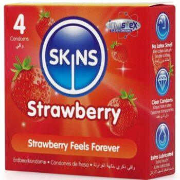 SKINS-SKINS-STRAWBERRY-PREMIUM-CONDOMS-PACK-4-1