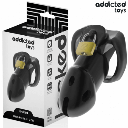 ADDICTED TOYS LOCKED - GAIOLA DE PÊNIS DEN INQUEBRÁVEL 9,8 CM