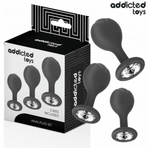 ADDICTED TOYS - CONJUNTO DE 3 PLUG ANAL COM JOIA