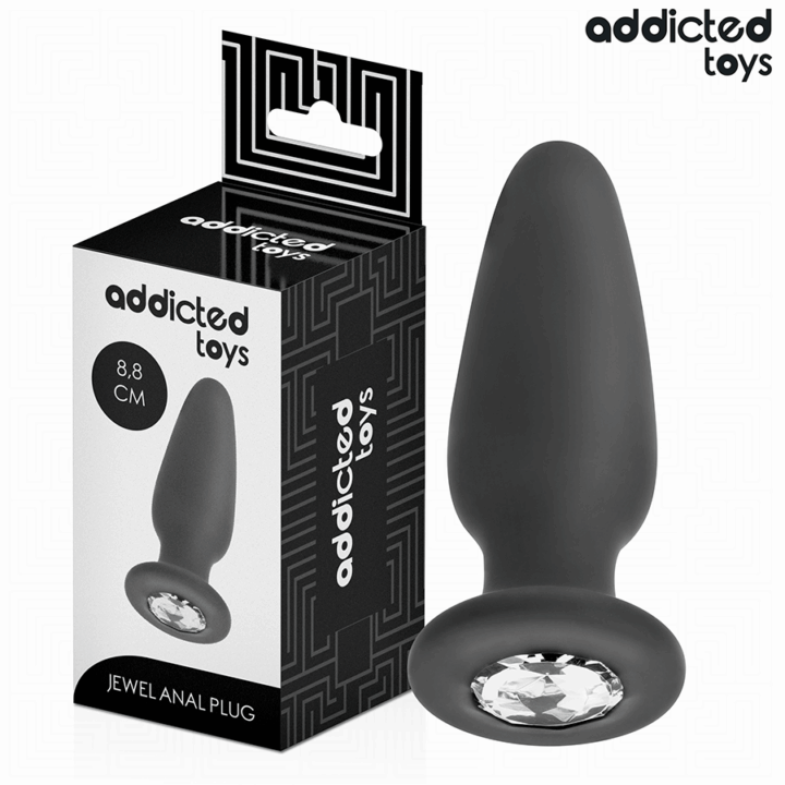 ADDICTED TOYS - PLUG ANAL COM JOIA TAMANHO S 8,8 CM