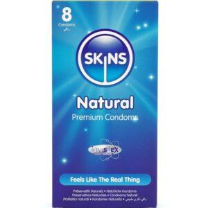SKINS - PRESERVATIVOS NATURAIS PREMIUM PACOTE 8
