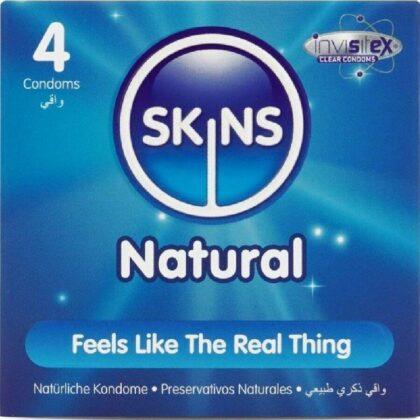 SKINS - PRESERVATIVOS NATURAIS PREMIUM PACOTE 4