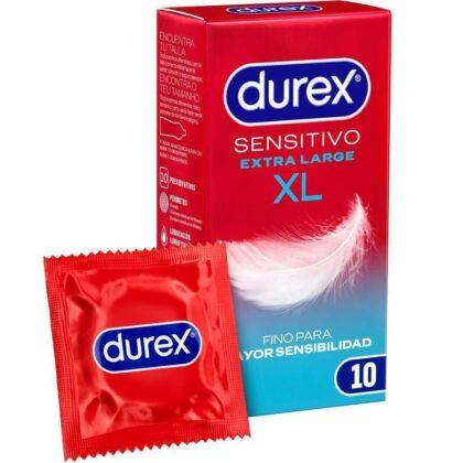 DUREX - PRESERVATIVOS SENSITIVE XL EXTRA LONGO 10 UNIDADES