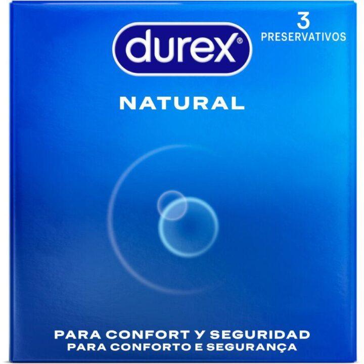 DUREX - PRESERVATIVOS NATURAIS 3 UNIDADES