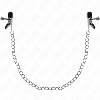 KINK - PINÇAS DE CORRENTE PLANA PRATA 34 CM