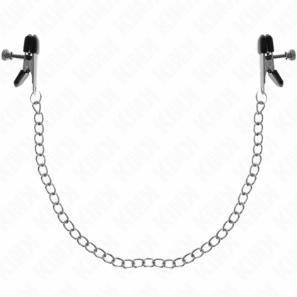 KINK - PINÇAS DE CORRENTE PLANA PRATA 34 CM
