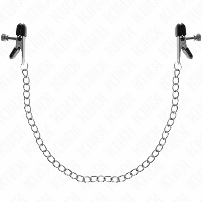 KINK - PINÇAS DE CORRENTE PLANA PRATA 34 CM