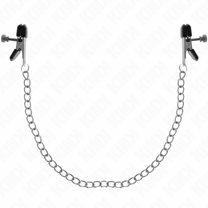 KINK - PINÇAS DE CORRENTE PLANA PRATA 34 CM
