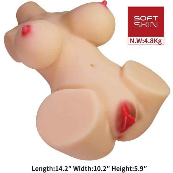 CRAZY BULL - EMMA TRONCO FEMININO REALISTA VAGINA E ANAL 4,8 KG