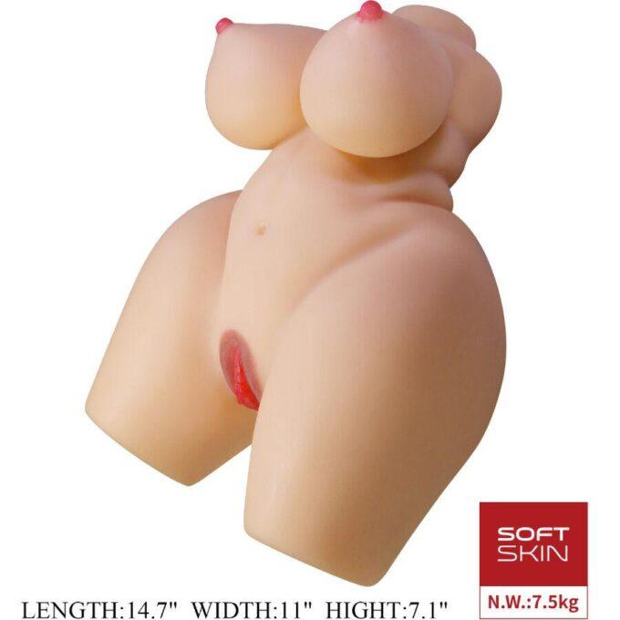 CRAZY BULL - GRACE TRONCO FEMININO REALISTA VAGINA E ANAL 7,5 KG