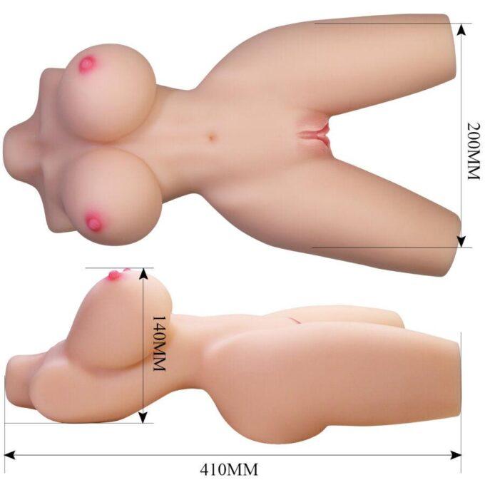 CRAZY BULL - LILY TRONCO FEMININO REALISTA VAGINA E ANAL 4 KG