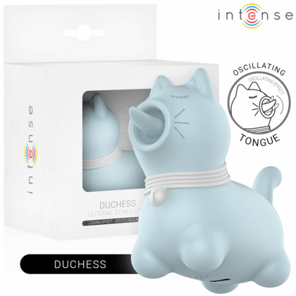 INTENSE - ESTIMULADOR DUCHESS COM LÍNGUA GIRATÓRIA 360º AZUL