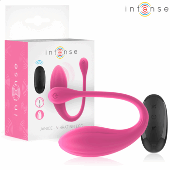 INTENSE - VIBRADOR JANICE U DUPLA ESTIMULAÇÃO 10 VIBRAÇÕES ROSA CONTROLE REMOTO